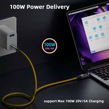 Smart LED Display USB-C USB4 Cable 20Gbps 100W 8K for Laptop Disk Phone Type-C Male to Male Cable Power & Data