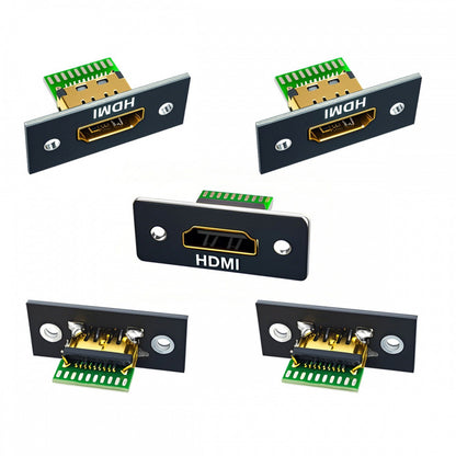 5pcs/set DIY OEM HDMI 8K Type-A Female Socket Connector Receptacle with Panel Mount Solder Type