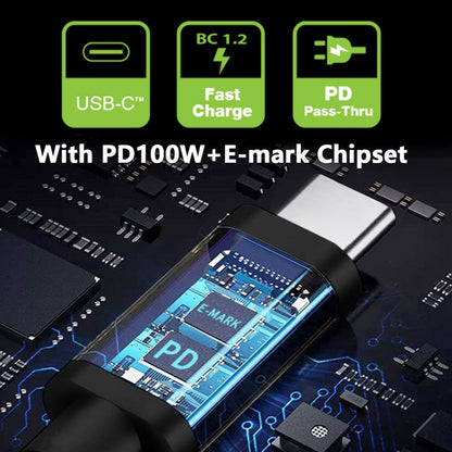 100W Type C USB-C Input to 20V DC 5.5*2.5mm Output Power 20V 5A 65W PD Charge Cable for Laptop