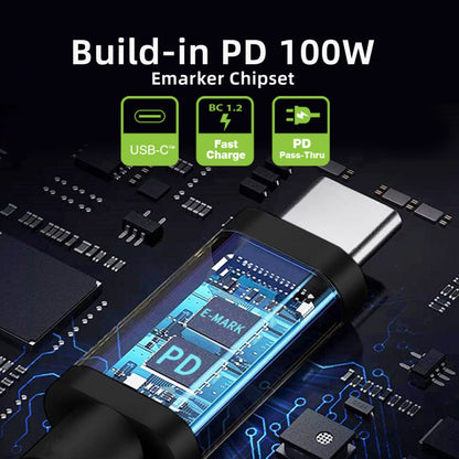 100W Type C USB-C Input to 20V DC 7.4*5.0mm Output Power 20V 5A 65W PD Charge Cable compatible with HP-Laptop