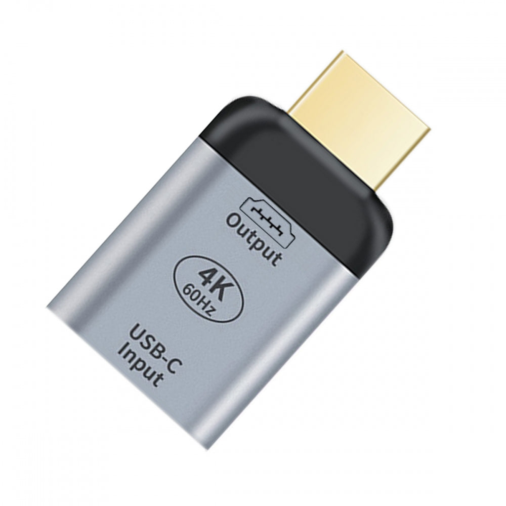 Cablecc 4K@60Hz USB-C Female Source to HDMI Sink HDTV Adapter, 1080P, Compatible with Laptop, Phone, Tablet