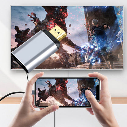 Cablecc 4K@60Hz USB-C Female Source to HDMI Sink HDTV Adapter, 1080P, Compatible with Laptop, Phone, Tablet