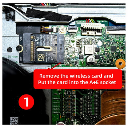 2230 NGFF A+E-Key Male to NVME M-key Female Extension PCI-E 4.0 Adapter with Bracket for Laptop Mainboard SSD 2280