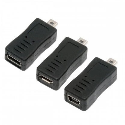 3pcs/set USB-C Type-C Micro Mini USB Female to Camera Mini 8P Data Power Adapter for Coolpix UC-E6 UC-E16 UC-E17 DSC-W DMC-S EX-Z