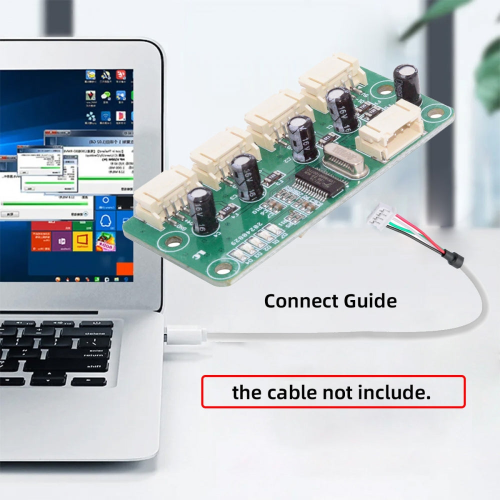 USB 4Pin Pitch=2.0mm Wafer 1-to-4 Four Ports HUB PCBA PCs 4 Devices for Keyboard Mouse Scanner Printer