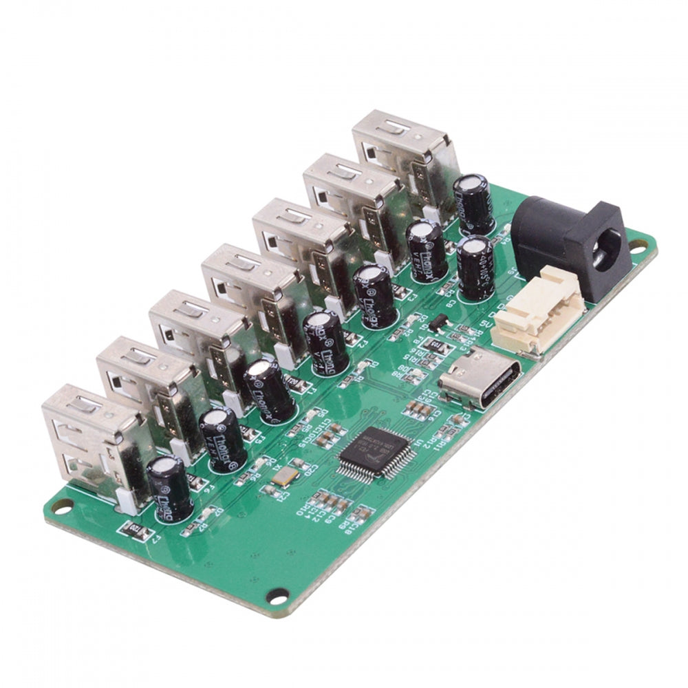 USB2.0 Type-C & 4Pin Pitch=2.0mm Wafer 1-to-7 Ports Type-A HUB PCBA PCs 4 Devices for Keyboard Mouse Scanner Printer