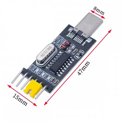 USB-C Type-C Male To TTL Converter UART STC Module Serial Programmer CH340G CH340 3.3V 5V Adapter Replace PL-2303