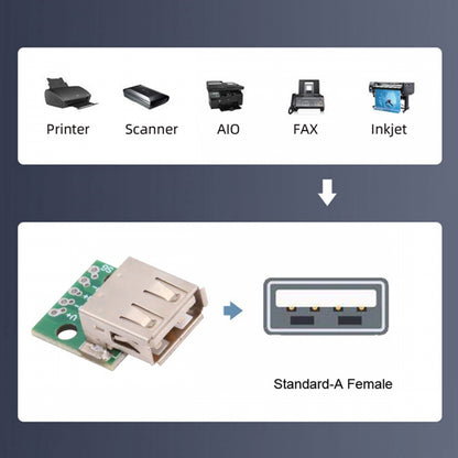 5pcs/set DIY OEM USB2.0 Type-A Female Receptacle Socket Connector with Flange PCB Mounting Assembly Solder Type 480Mbps