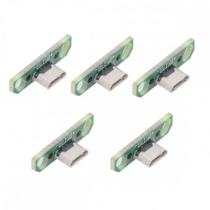5pcs/set DIY OEM Micro USB2.0 Female Receptacle Socket Connector with PCB Mounting Assembly Solder Type