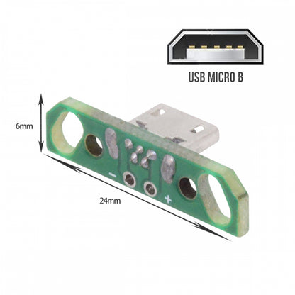 5pcs/set DIY OEM Micro USB2.0 Female Receptacle Socket Connector with PCB Mounting Assembly Solder Type