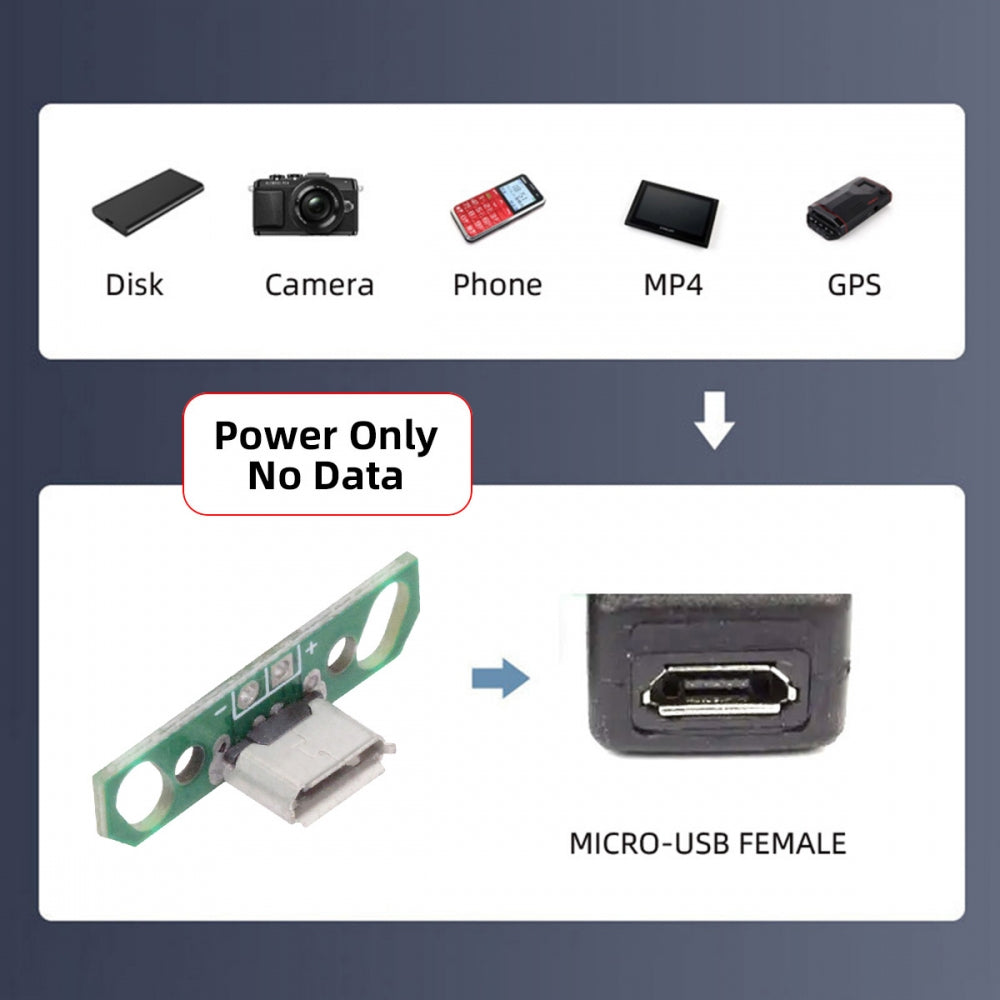5pcs/set DIY OEM Micro USB2.0 Female Receptacle Socket Connector with Flange PCB Mounting Assembly Solder Type
