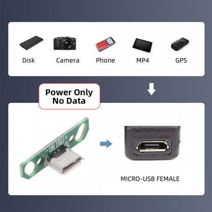 5pcs/set DIY OEM Micro USB2.0 Female Receptacle Socket Connector with Flange PCB Mounting Assembly Solder Type