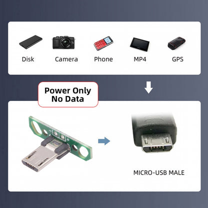 5pcs/set DIY OEM Micro USB2.0 Male Plug Long Connector 13mm Length with PCB Mounting Assembly Solder Type
