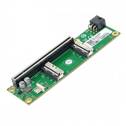 Dual MCIO 8i Mini Cool Edge IO SFF-TA-1016 to PCIE5.0 PCI-Express 16x VROC Adapter for Mainboard SSD Graphics Card