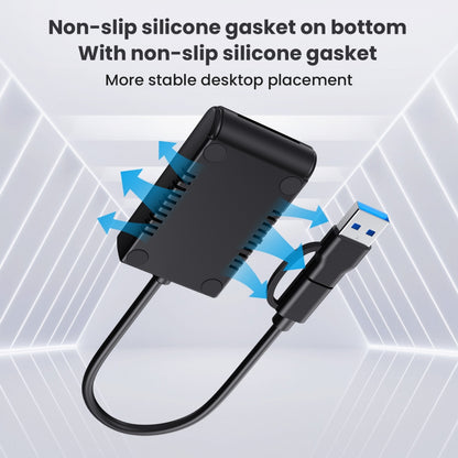 USB 3.0 USB-C Type-C Type-A to NVME M-key M.2 NGFF SATA SSD Docking Horizontal External Cable Enclosure RTL9210B Chipset