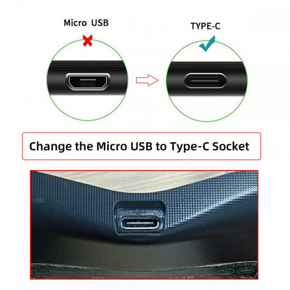 DIY Solder Type-C Female Socket Replace Micro-USB 5Pin for PS4 DualShock JDS-040 JDS-055 Repair Part Board Connector Module