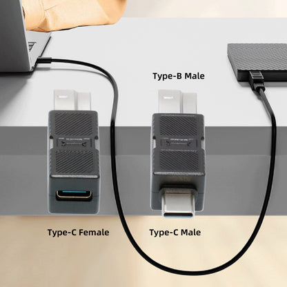 2pcs/lot USB 3.0 Type-B Male to USB3.0 Type-C Male Female Adapter Extension 5Gbps for Disk SSD Camera Data