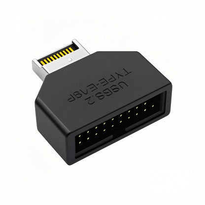 Overmold Type-E IDC Socket USB 3.1 Front Panel Header to USB 3.0 20Pin Header Extension Adapter with CH334P