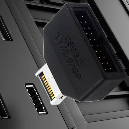 Overmold Type-E IDC Socket USB 3.1 Front Panel Header to USB 3.0 20Pin Header Extension Adapter with CH334P