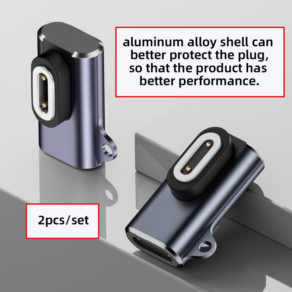 2pcs/lot Magnetic Smart Watch Charging Adapter Horizontal USB Type-C to 2-Pin Compatible with IMOO Z6 Z6S Z6Pro Z7 Z7A Z7S Z8 Z8A Z9 Z10 Z11