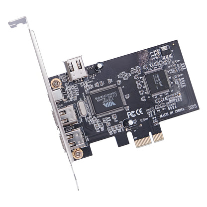 PCI-E 1X 4X 16X to Firewire 400 Capture Card IEEE 1394a PCI Express 4 Ports Card 6Pin and 4Pin IEEE-1394 400Mbps Adapter for Windows Mac Os Linux