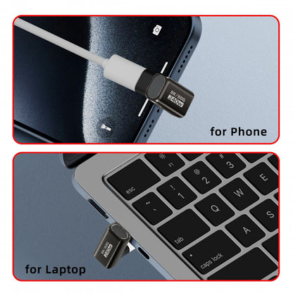 USB5.0 80Gbps Male to Female Extension Adapter Opposite U Shape Back Angled with 240W 16K 8K 5K Compatible with USB4.0 Thunderbolt3/4/5