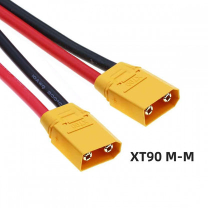 XT90 Male to Male 10AWG Extension Cable Connector for RC Battery Portable Power Station Solar Panel