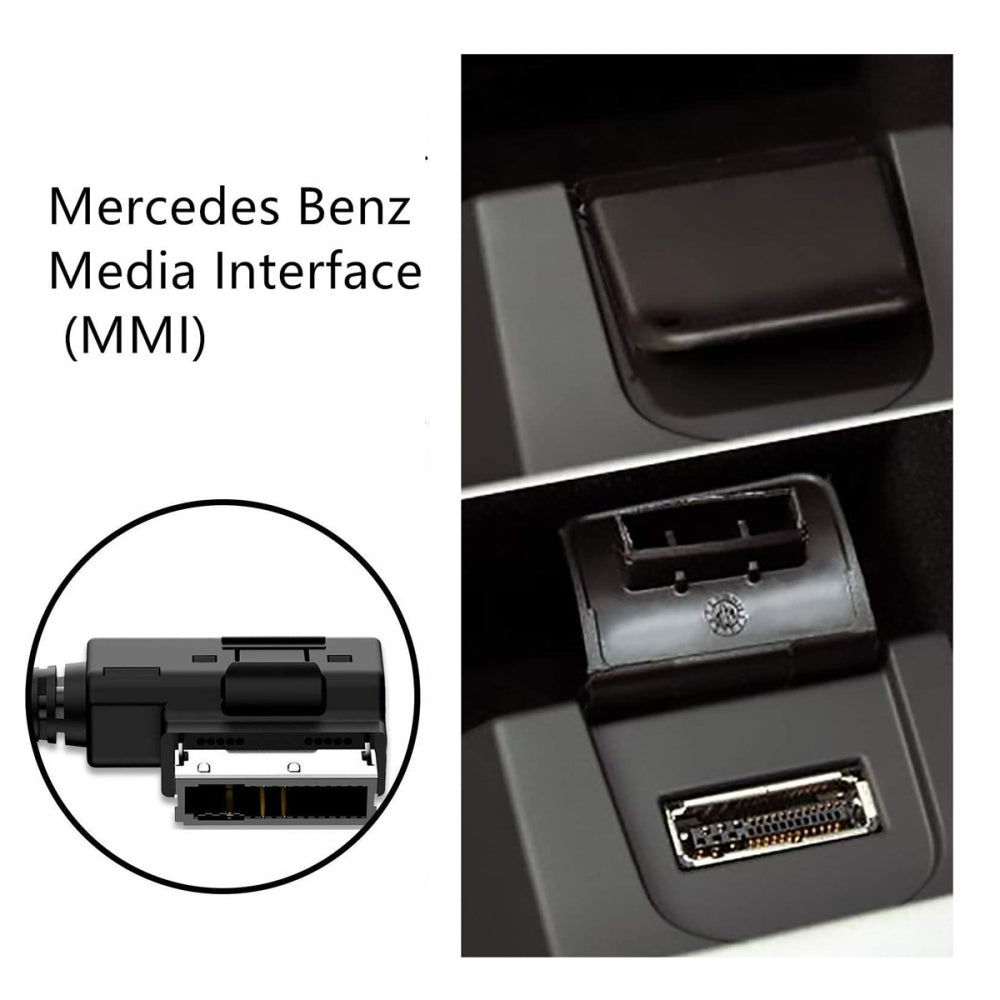 AMI MDI to 3.5mm Audio AUX Male Music Cable Compatible with Benz 2008-2016 Music Interface 1.3m