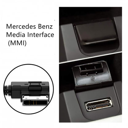 AMI MDI to 3.5mm Audio AUX Male Music Cable Compatible with Benz 2008-2016 Music Interface 1.3m