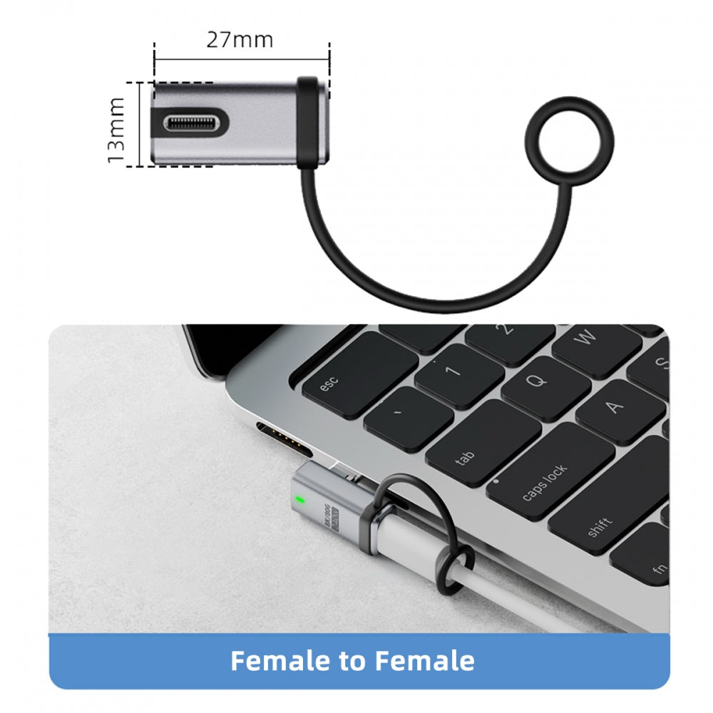 90 Degree USB5.0 80Gbps Male to Female Low Profile Left Right Angled Extension Adapter with Lanyard Keychain 240W 16K 8K 5K Compatible with USB4.0 Thunderbolt3/4/5