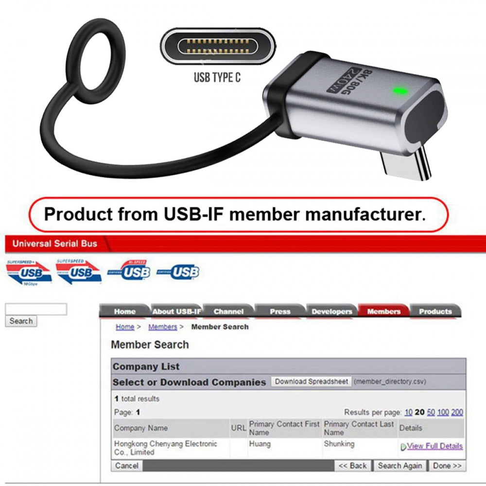 90 Degree USB5.0 80Gbps Male to Female Low Profile Left Right Angled Extension Adapter with Lanyard Keychain 240W 16K 8K 5K Compatible with USB4.0 Thunderbolt3/4/5