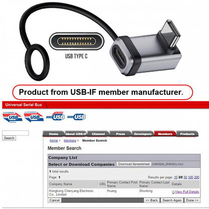 90 Degree USB5.0 80Gbps Male to Female Up Down Angled Extension Adapter with Lanyard Keychain 240W 16K 8K 5K Compatible with USB4.0 Thunderbolt3/4/5