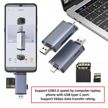 USB 3.0 to UHS-III UHS-II SD4.0 TF Micro-SD Card Reader Writer for Camera & Laptop & Tablet & Phone & Camera