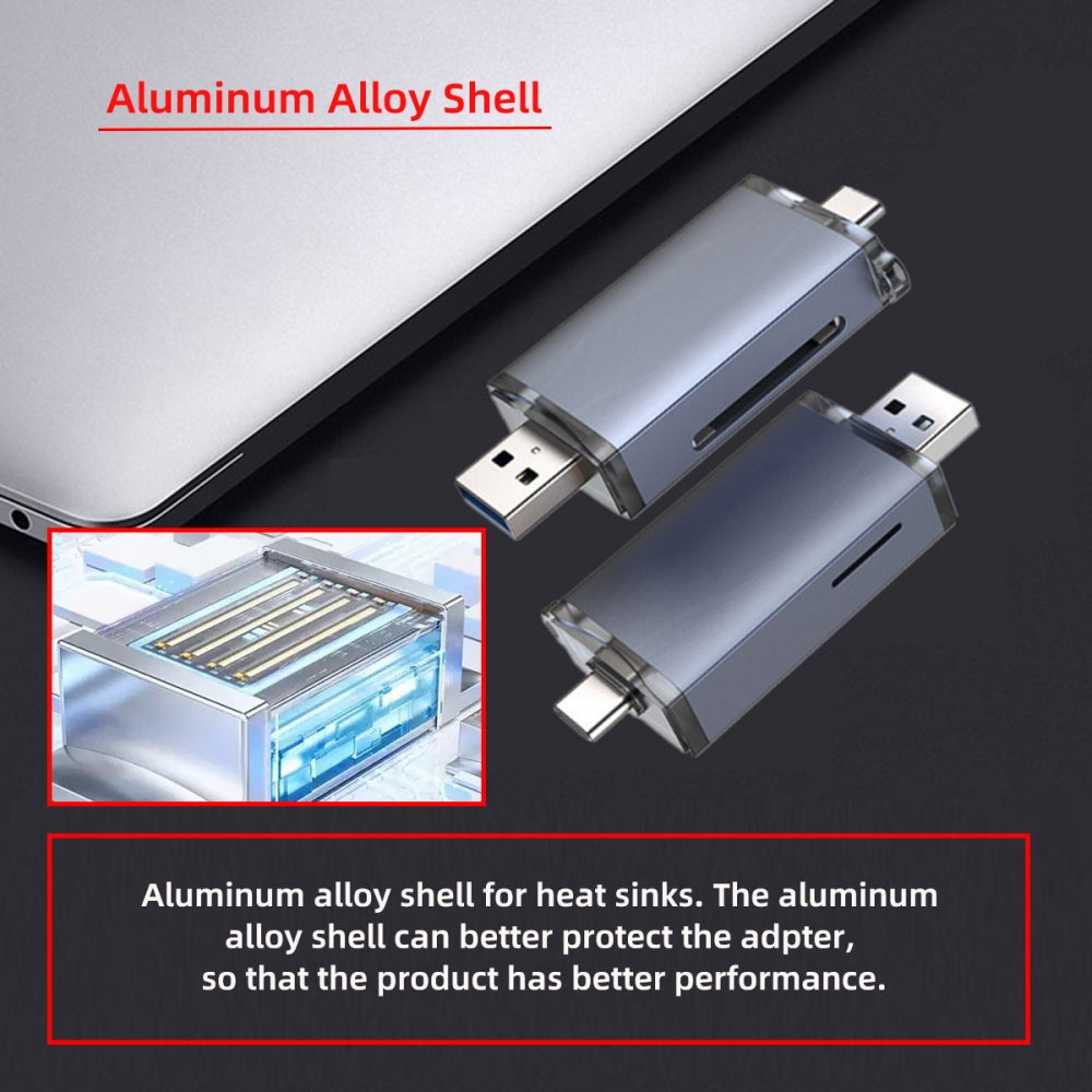 USB 3.0 to UHS-III UHS-II SD4.0 TF Micro-SD Card Reader Writer for Camera & Laptop & Tablet & Phone & Camera