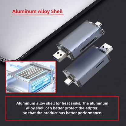 USB 3.0 to UHS-III UHS-II SD4.0 TF Micro-SD Card Reader Writer for Camera & Laptop & Tablet & Phone & Camera