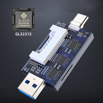 USB 3.0 to UHS-III UHS-II SD4.0 TF Micro-SD Card Reader Writer for Camera & Laptop & Tablet & Phone & Camera