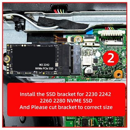 2230 NGFF A+E-Key Male to NVME M-key Female Extension Adapter for Laptop Mainboard SSD 2230 2242