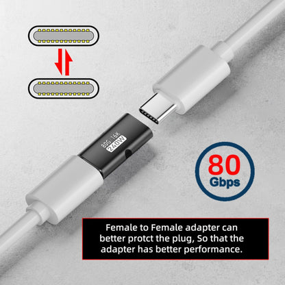 5pcs/lot USB5.0 80Gbps Female to Female Extension Adapter with 240W 16K 8K 5K Compatible with USB4.0 Thunderbolt3/4/5