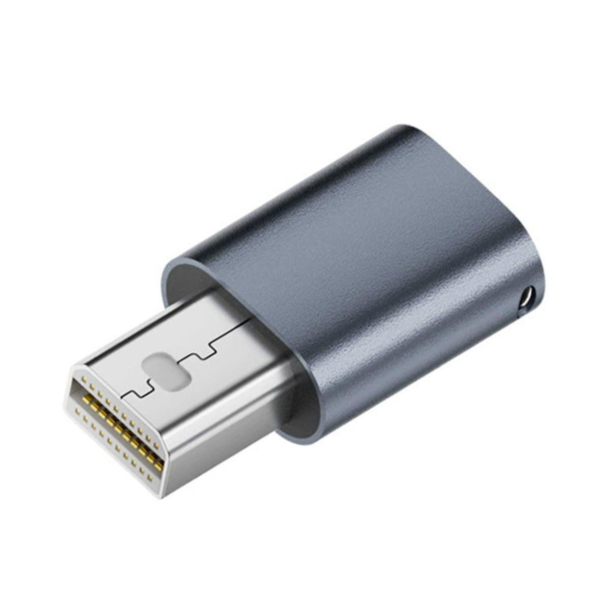 CY Mini-DP Virtual Display Adapter Mini Displayport Dummy Plug Headless Ghost Emulator 4K@17hz with LED Light Blue