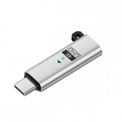 Silver CY Virtual Display Adapter USB4.0 USB5.0 USB-C Type-C DDC EDID Dummy Plug Headless Ghost Display Emulator 4K@60Hz Compatible with Thunderbolt3/4/5