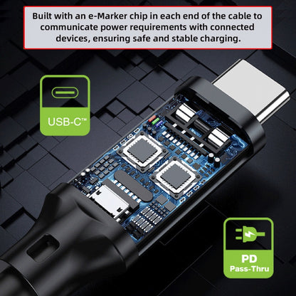 20cm USB5.0 80Gbps Flat Slim FPC Male to Male Extension Cable Up Angled to Right Angled 90 Degree 240W 16K 8K 60Hz 5K Compatible with 40Gbps USB4.0 Thunderbolt3/4/5