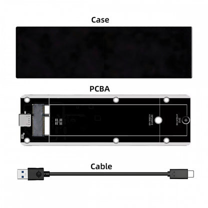 USB3.0 Type-C 5Gbps to 17+7Pin Mobile Box USB-C Enclosure for MAC Air Pro Retina 2012 SSD Portable Case