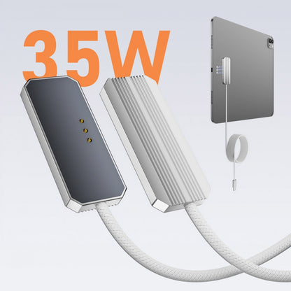 USB-C to Magnetic Charge Cable Compatible with iPad Pro 11 & 13 (M4 M5 2024-2025) 35W Fast Charging Smart Connector Alloy Wireless Charging 2-Meters