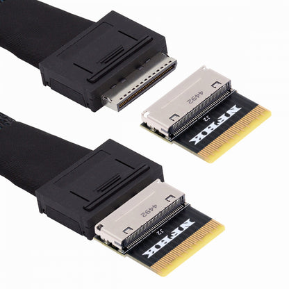 Oculink 8X Female SFF-8612 to SFF-8654 Male 8x Slimline SSD eGPU Data PCBA Adapter PCIe PCI-Express