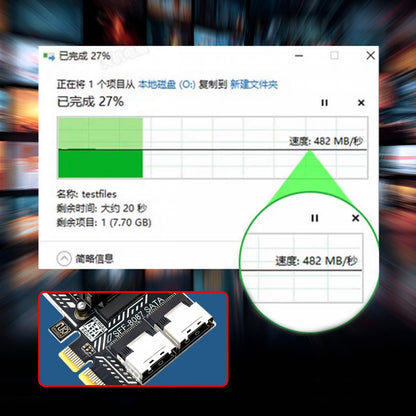 PCI Express 4X PCI-E 4.0 to Dual SFF-8087 8-Ports SATA 3.0 6Gbps Adapter Converter Disk Drive Extension Card