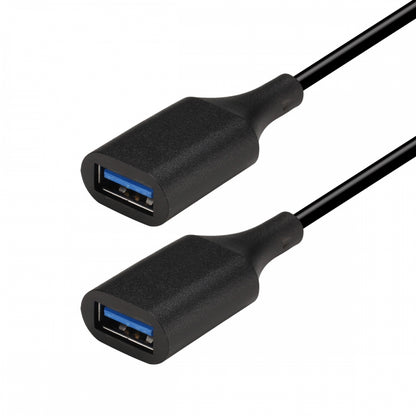 USB 3.0 Type-A Female to Type-A Female Extension Cable Data 10Gbps for Laptop Computer Disk SSD Camera