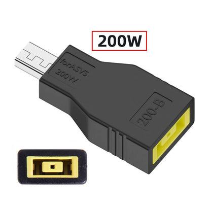 180W 200W Power Rectangle Jack Thinkpad X1 Input to Flow 14 16 Air Rectangle Plug Charge Adapter Compatible with ROG Laptop