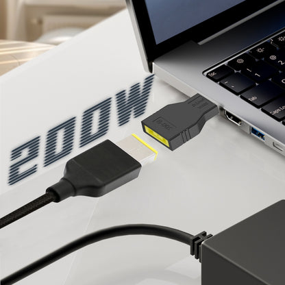 180W 200W Power Rectangle Jack Thinkpad X1 Input to Flow 14 16 Air Rectangle Plug Charge Adapter Compatible with ROG Laptop
