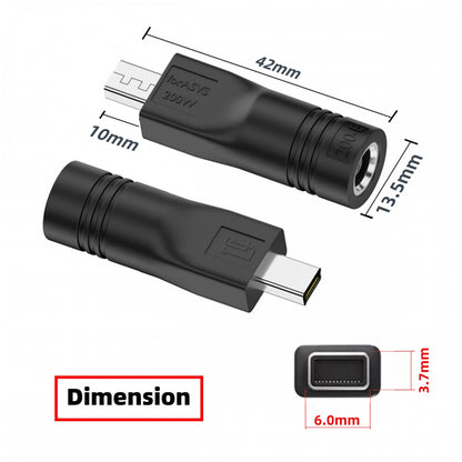 180W 200W Power DC Jack 6.0*1.4mm Input to Flow 14 16 Air Rectangle Plug Charge Adapter Compatible with ROG Laptop
