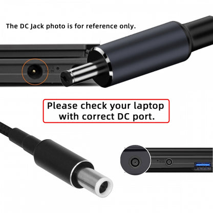100W Type-C USB-C Female Input to DC 7.4*5.0mm Plug Output Power 20V 5A PD Charge Cable 16cm Compatible with DELL-Laptop